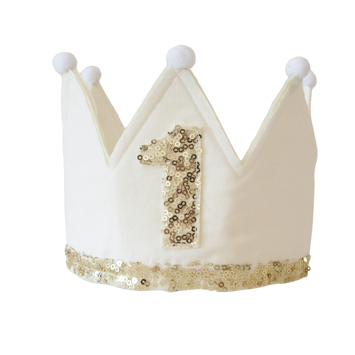 1st Birthday Crown Ivory