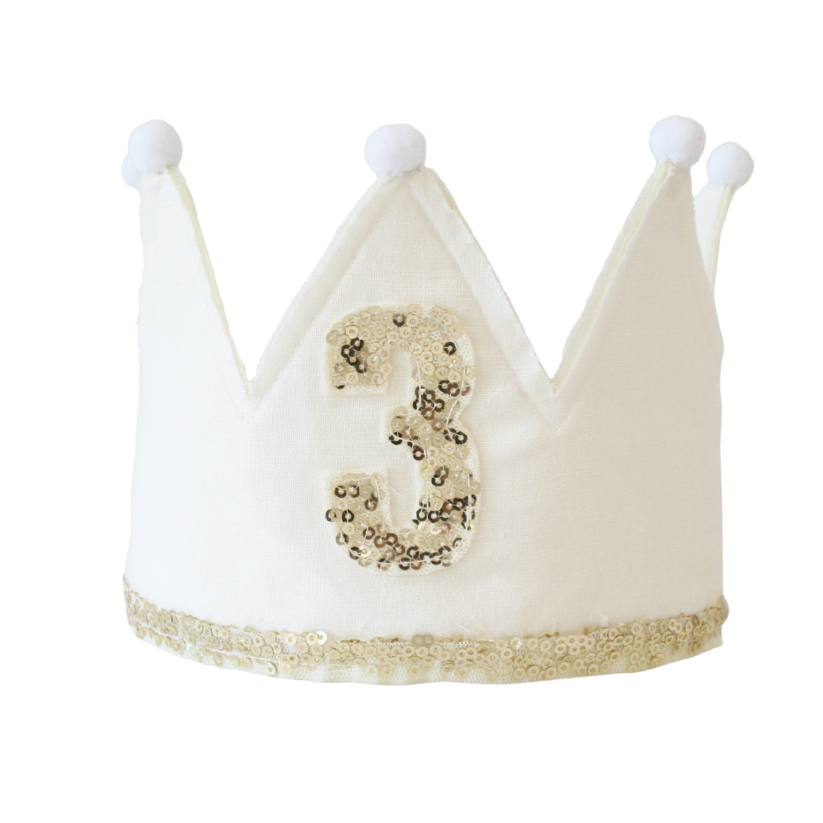 3rd Birthday Crown Ivory