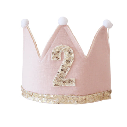 2nd Birthday Crown Pink