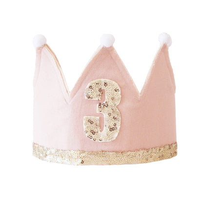 3rd Birthday Crown Pink