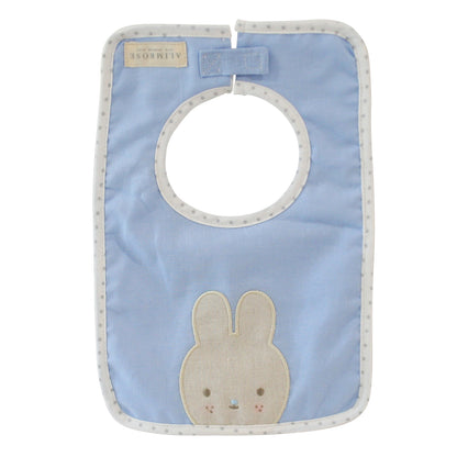 Linen Bunny Bib Blue *MARCH*