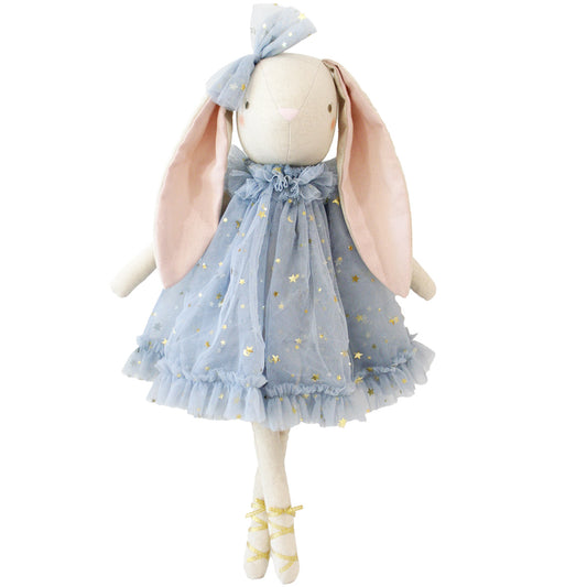 NEW! Belle Bunny 48cm Grey Gold