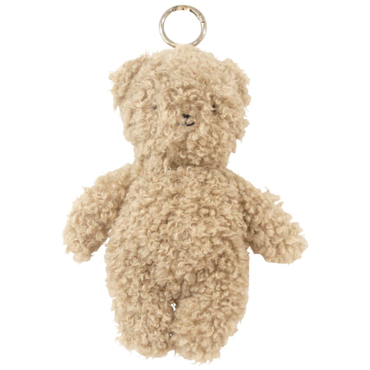 Charlie Bear Bag Charm Toy - Oatmeal - JUNE
