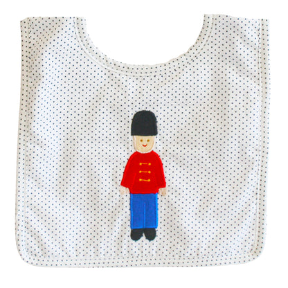 *SALE MIN 4* Soldier Applique Bib