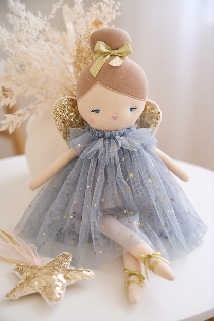 Posy Fairy 43cm Grey Gold