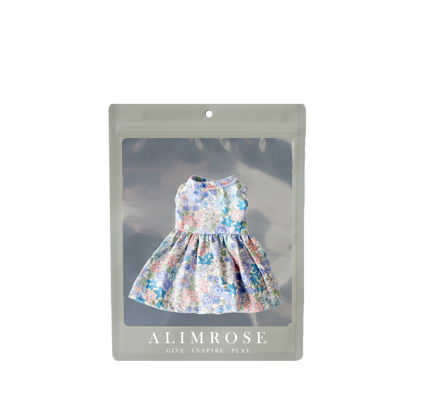 Small Doll Dress (20-28cm) Liberty Blue