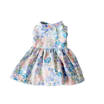 Small Doll Dress (20-28cm) Liberty Blue