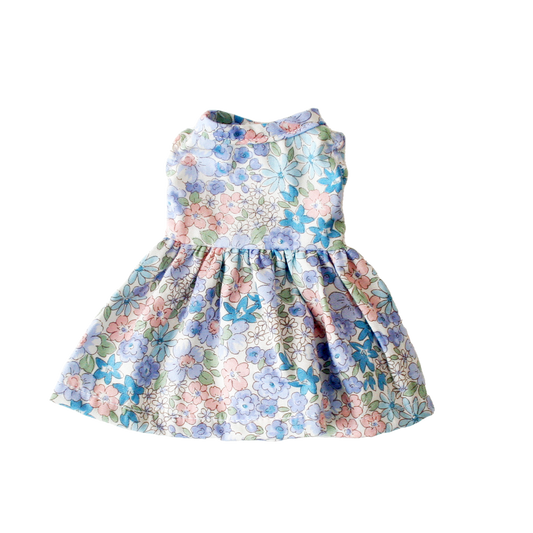 Small Doll Dress (20-28cm) Liberty Blue