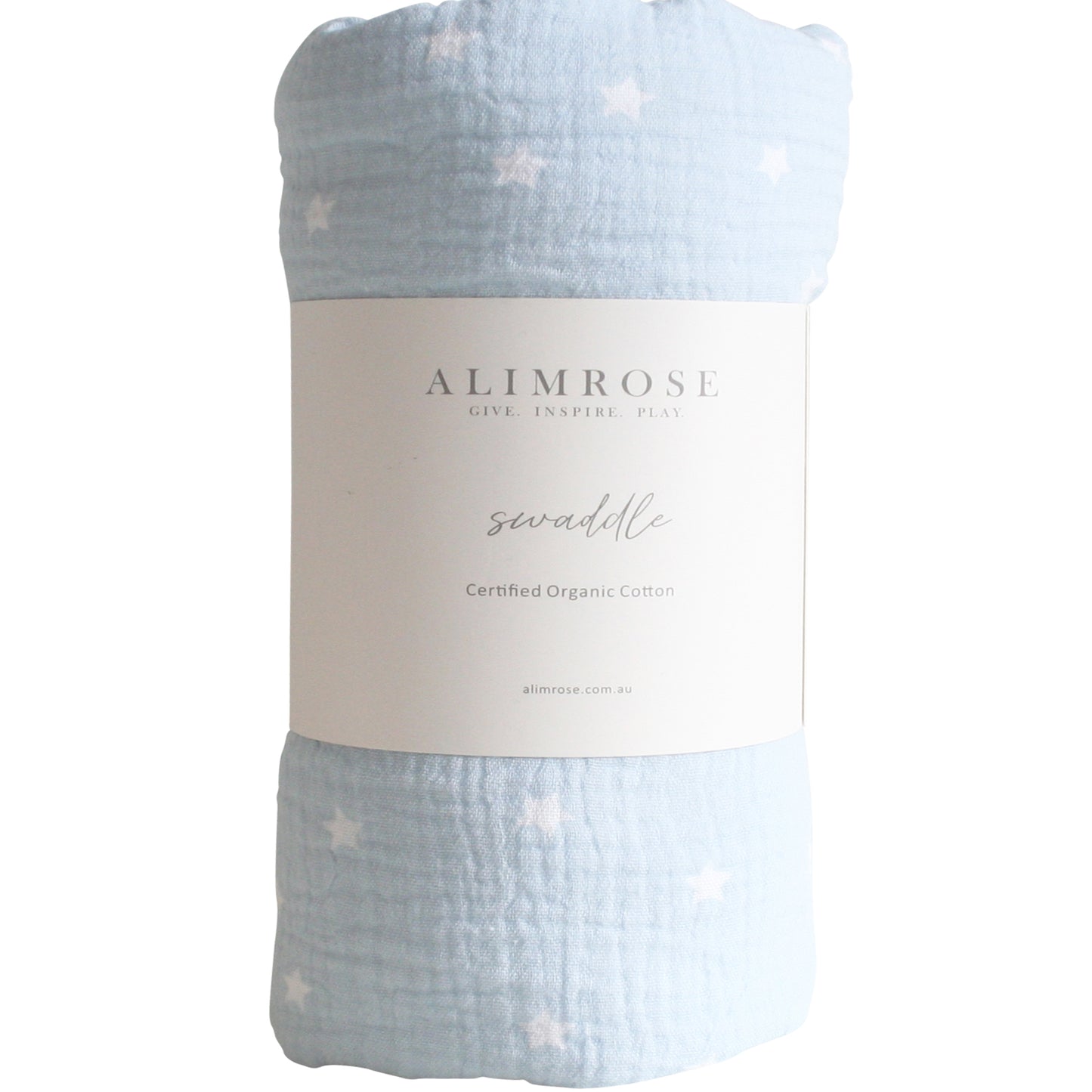 Muslin Swaddle Starry Night - Baby Blue