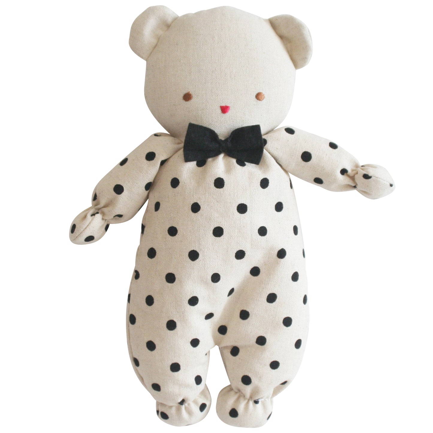 Baby Ted 25cm Black Linen Spot