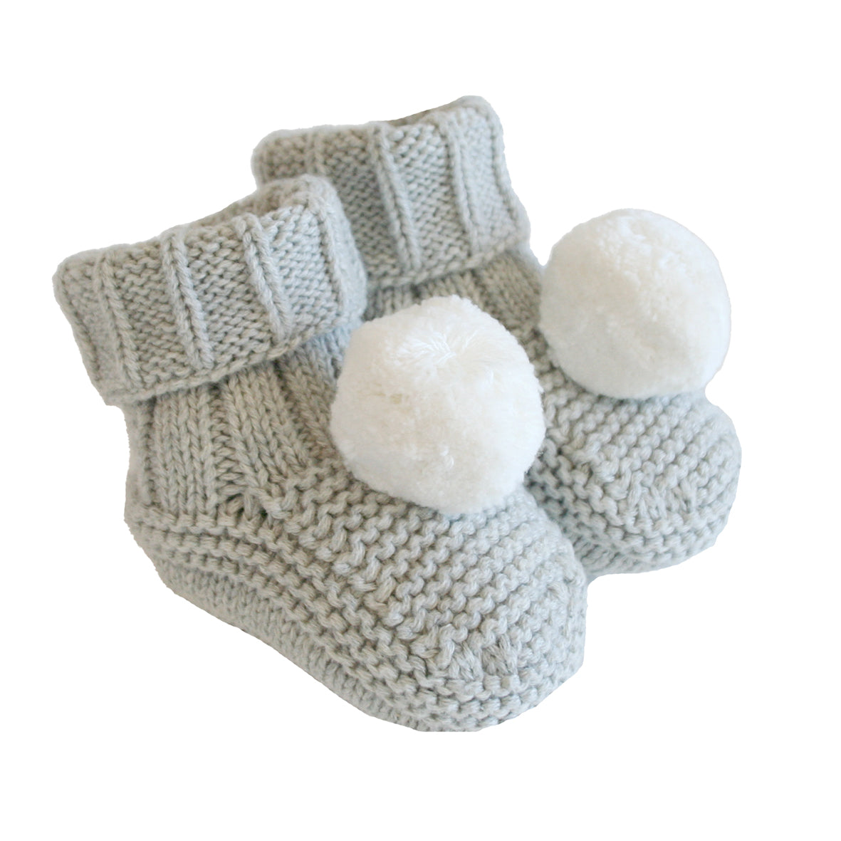 Pom Pom Baby Socks Grey