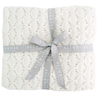 Organic Heritage Knit Baby Blanket - Ivory