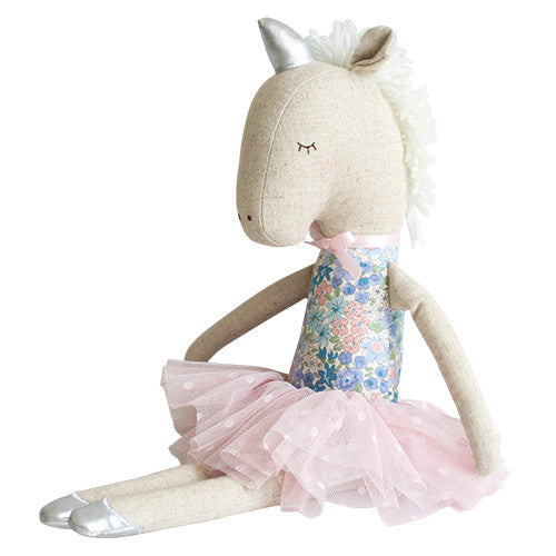 Yvette Unicorn Doll 43cm Liberty Blue