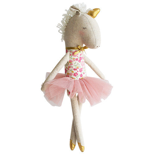 Yvette Unicorn Doll 43cm Rose Garden