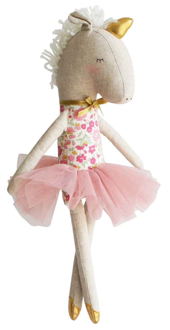 Yvette Unicorn Doll 43cm Rose Garden